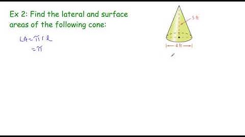 11.3 Surface Area of Pyramids and Cones