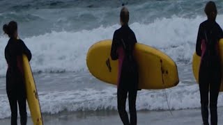 Surfing in Newquay 2012