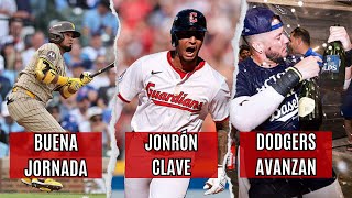 Resumen MLB: JONRÓN CRUCIAL DE BRAYAN ROCCHIO, LUIS ARRÁEZ DUPLICA, DODGERS AVANZAN, YANKEES GANAN