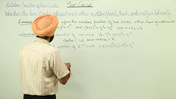 Best Free Topic l CBSE l CLASS 11 l MATH l Circle | Example l Relative position of two circles l L26