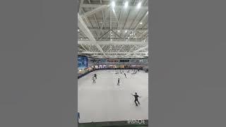 Ice Skating scene . Hanoi, Vietnam