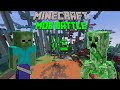 Zombie Titan Vs Creeper Titan(Jun Titans Remake by 57) - Minecraft Mob Battle
