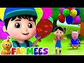 Balloon song  childrens music  nursery rhymes  kids songs  baby cartoon  farmees