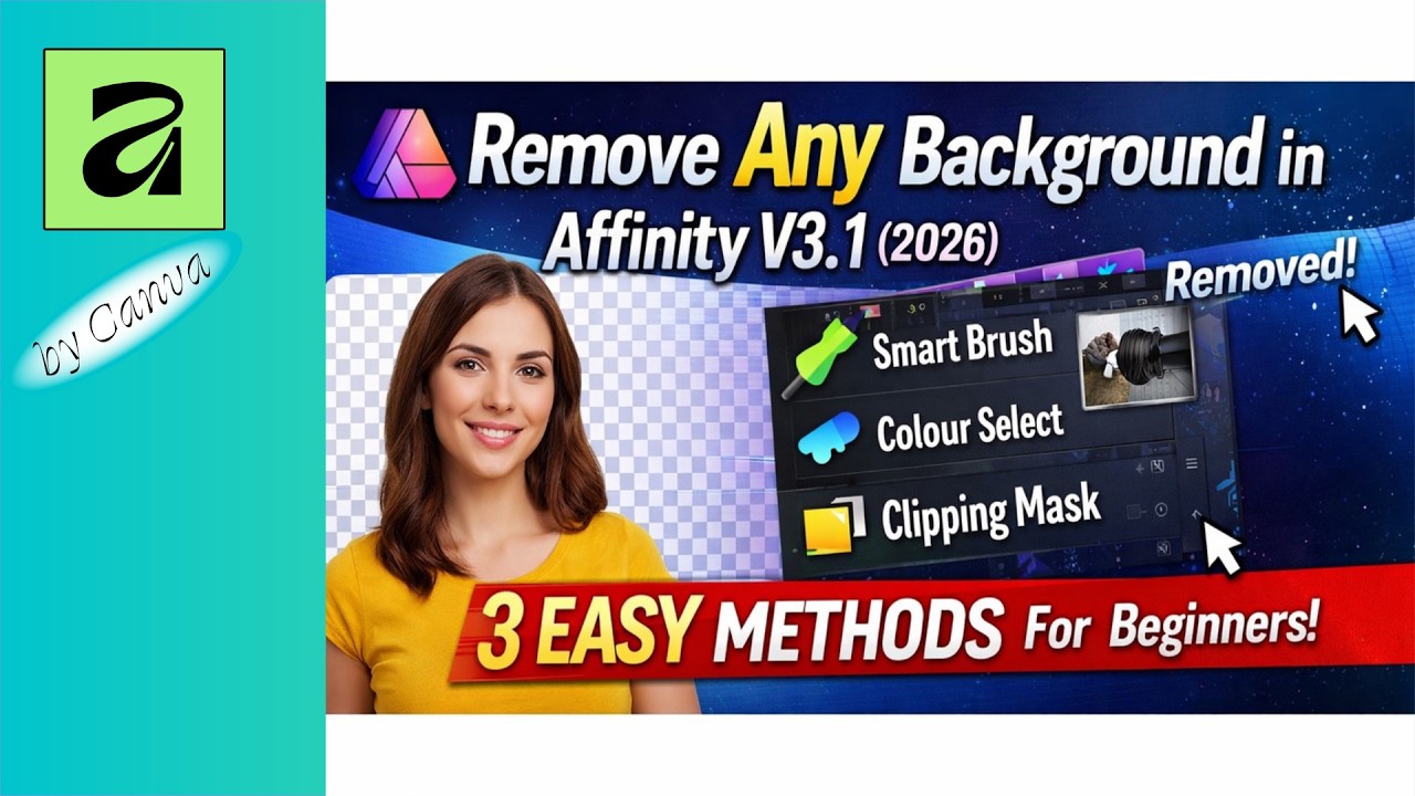 Remove Any Background in Affinity V3 2026 3 Easy Methods for Beginners ...
