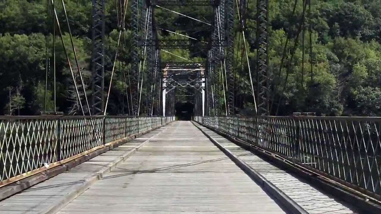 Pond Eddy Bridge westbound YouTube