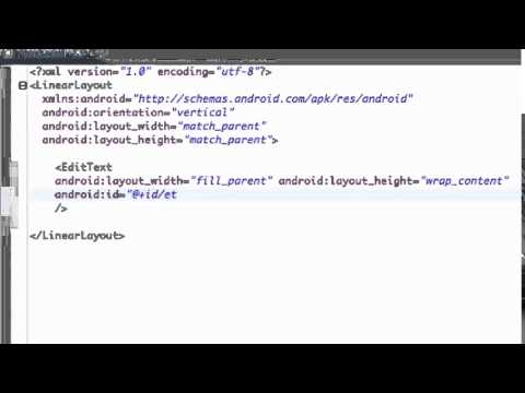 Android Application Development Tutorial   022   XML Introducting the EditText