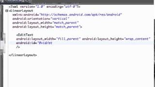 Android Application Development Tutorial   022   XML Introducting the EditText