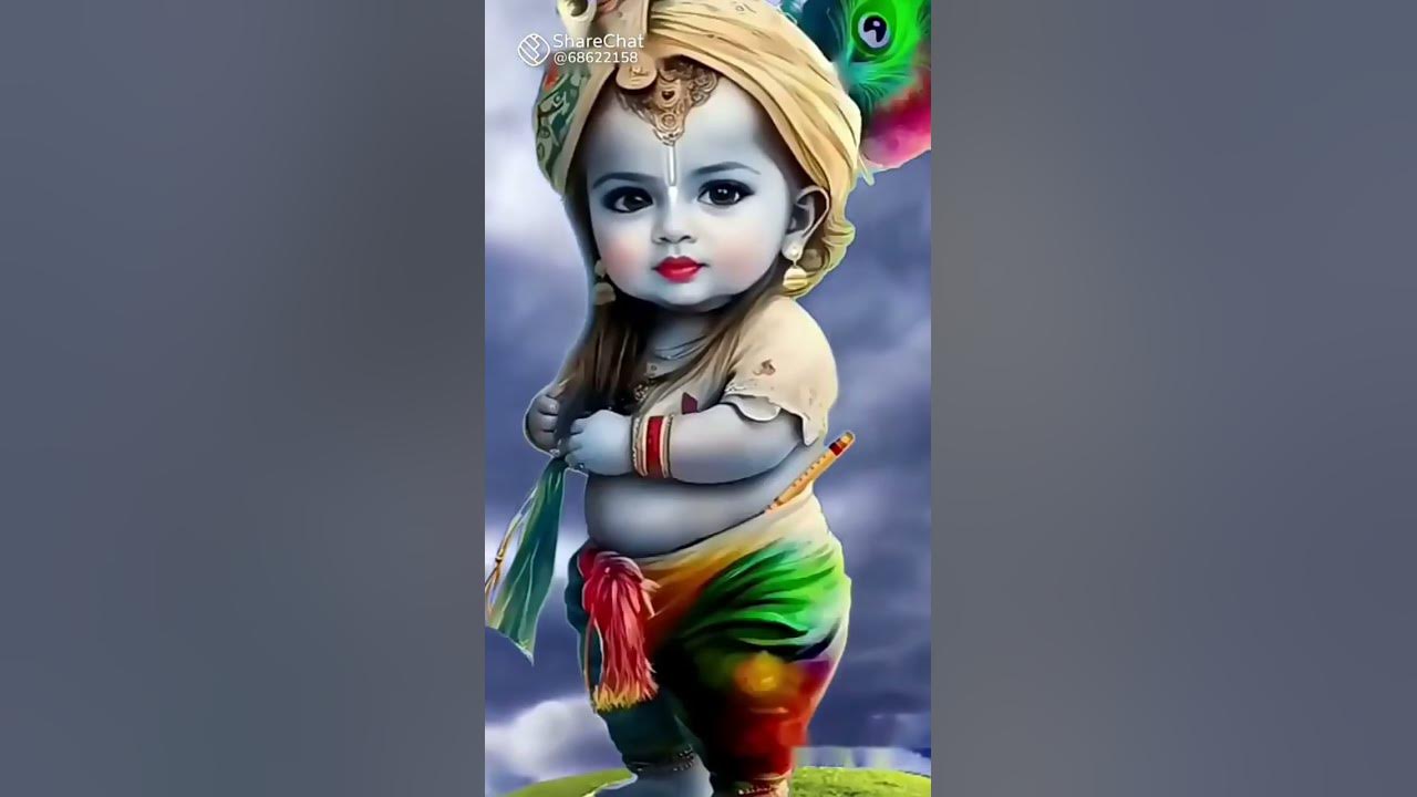 Radhe Radhe cute status of Krishna ji😀😀😀🥰🥰🥰😊😊🤩☺ - YouTube