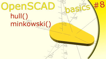 OpenScad tutorial basics 8 [English audio version] hall, minkowski