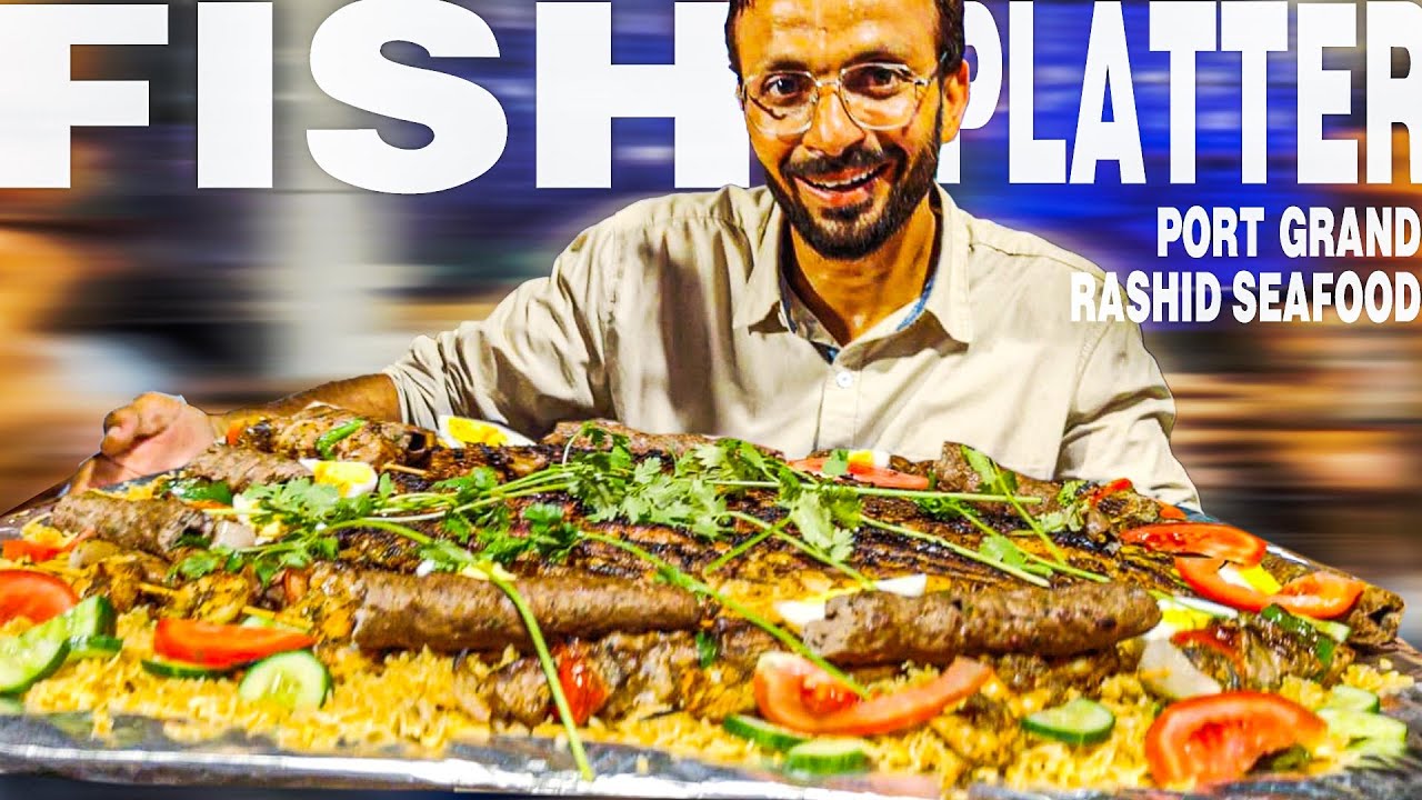 First Time Eating Tuna Fish Platter Rashid SeaFood Port Grand