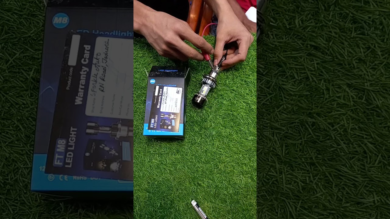 লেড হেডলাইট বাল্ব মডেল: এফএনএম লেড এম৮ এইচ৪/এইচএস১