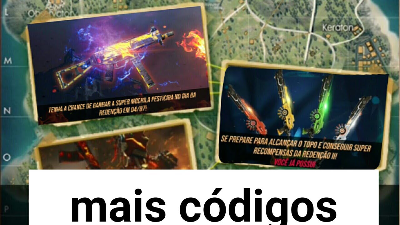 Códigos de figurinhas no free fire (último vídeo de ...