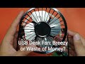 Shopee Haul: 4-inch USB desk fan. Worth the money?