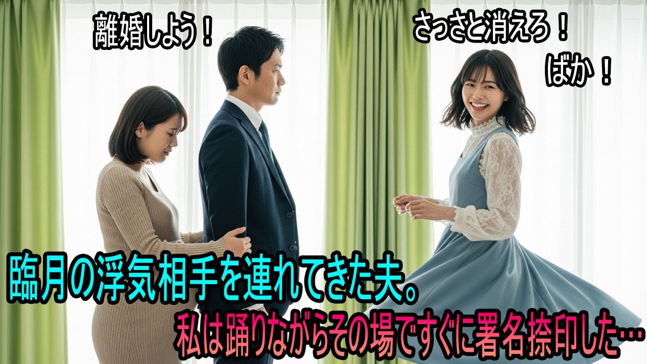 夫が臨月の私の親友を連れてきて「離婚しよう」と言った。嬉しすぎて、私は踊りながらその場ですぐに署名捺印した… | オーディオブック | 感動する話 | スカッとする話