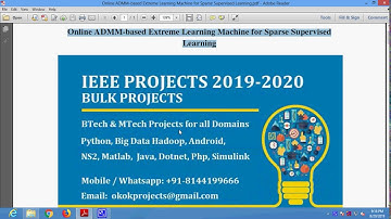 Online ADMM based Extreme Learning Machine for Sparse Supervised Learning
