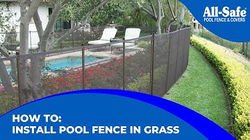 How To Install a Pool Fence in Grass or Dirt