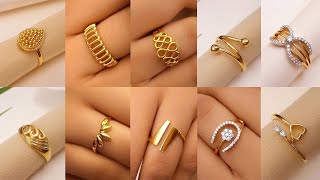 Simple couple 2024 ring design gold