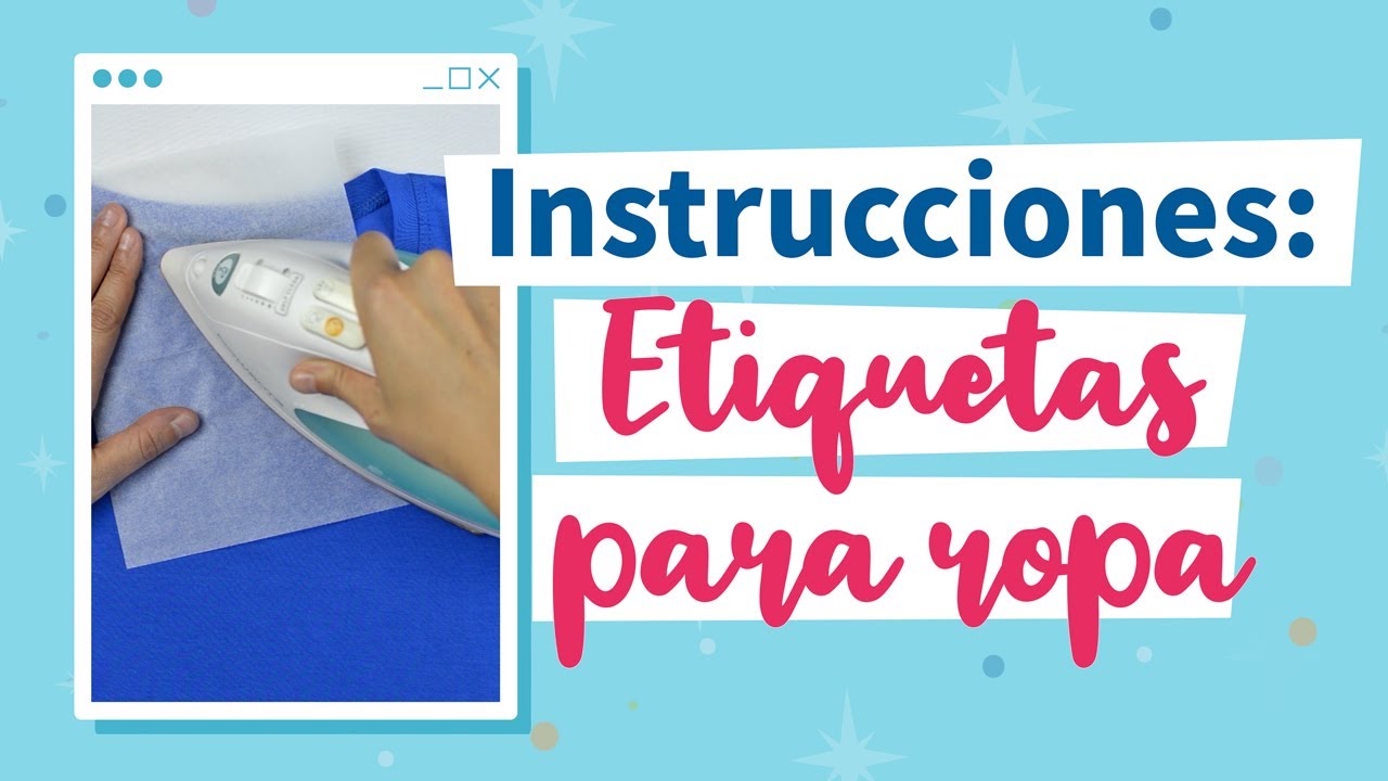 Cómo poner etiquetas para la ropa personalizadas escolares en 4 pasos?