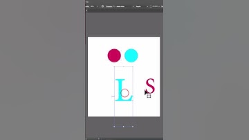How intertwine letters in adobe illustrator #shorts #illustration