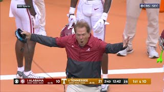 Saban ENRAGED after Alabama muffed punt vs Tennessee