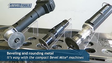 Making a beveled or rounded edge with the handheld Bevel Mite® machines