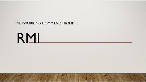 RMI (Remote method Invocation) in command prompt
