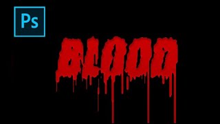 How to make Blood text effect in photoshop//Text effect photoshop