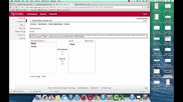 Sakai Tutorial: Create Groups in Section Info