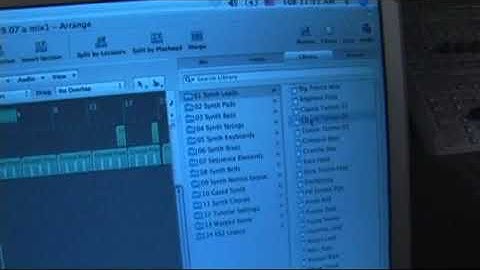 Logic Pro 8 Tutorial: Library Tab