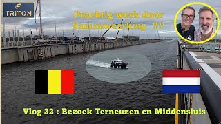Vlog 32 Vaarvlog naar Terneuzen met  bezoek aan technische installaties van de nieuwe Middensluis