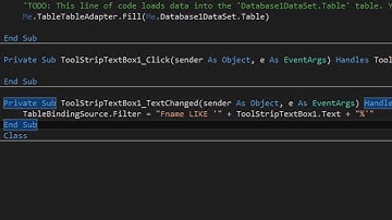 Creating a Database & Search Button in VB 2015