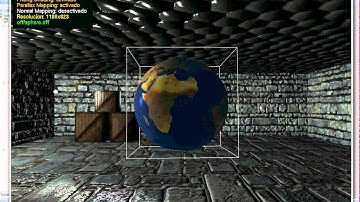 OpenGL: Parallax Mapping, Normal Mapping, Phong Shading