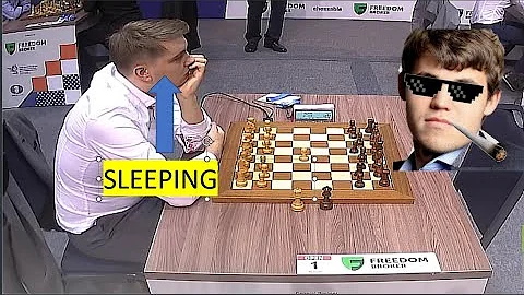 Magnus Carlsen WINS with ONLY 30 seconds on his CLOCK!!!