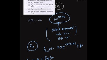 Minimum Order Statistic from Shifted Exponential Distribution | UPSC ISS 2024 Paper-2 | Problem-18