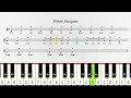Frère Jacques - PIANO TUTORIAL - LYRICS
