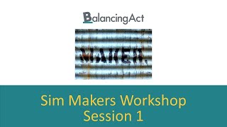 Budget Simulation Maker Workshop May 27, 2020