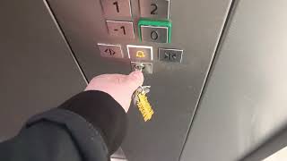 Schindler lift Elevator Aufzug with Priority call Vorzugsfahrt