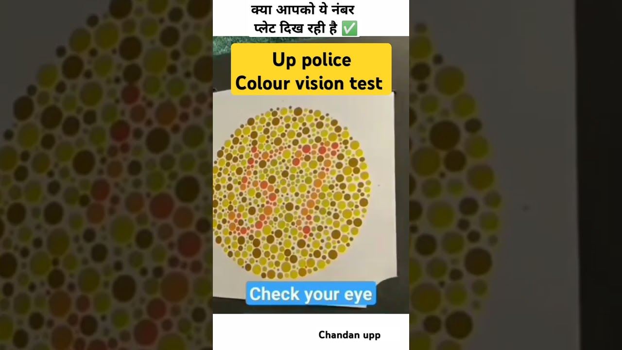 up police colour vision test ✅ 