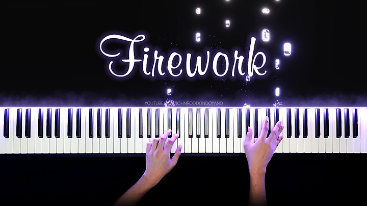 Firework Piano version - Piano performance video thumbnail