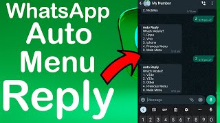 WhatsApp Menu Reply/Auto Reply | Best WhatsApp Marketing Tool | WhatsApp Reply Bot screenshot 5