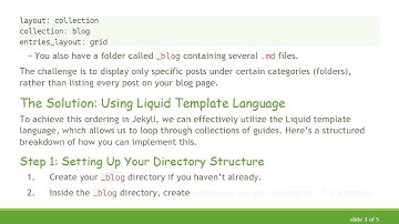 Organizing Your Jekyll Blog: Creating a Nested Folder Structure for Posts