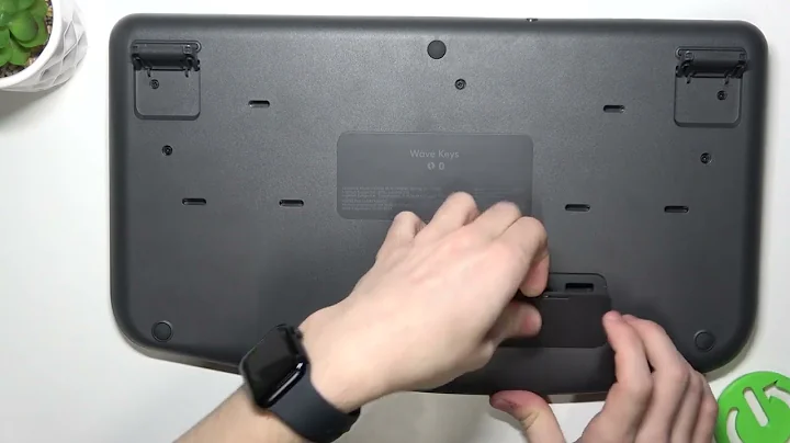 Logitech Wave Keys - How to Replace Batteries - Easy Step-by-Step Guide