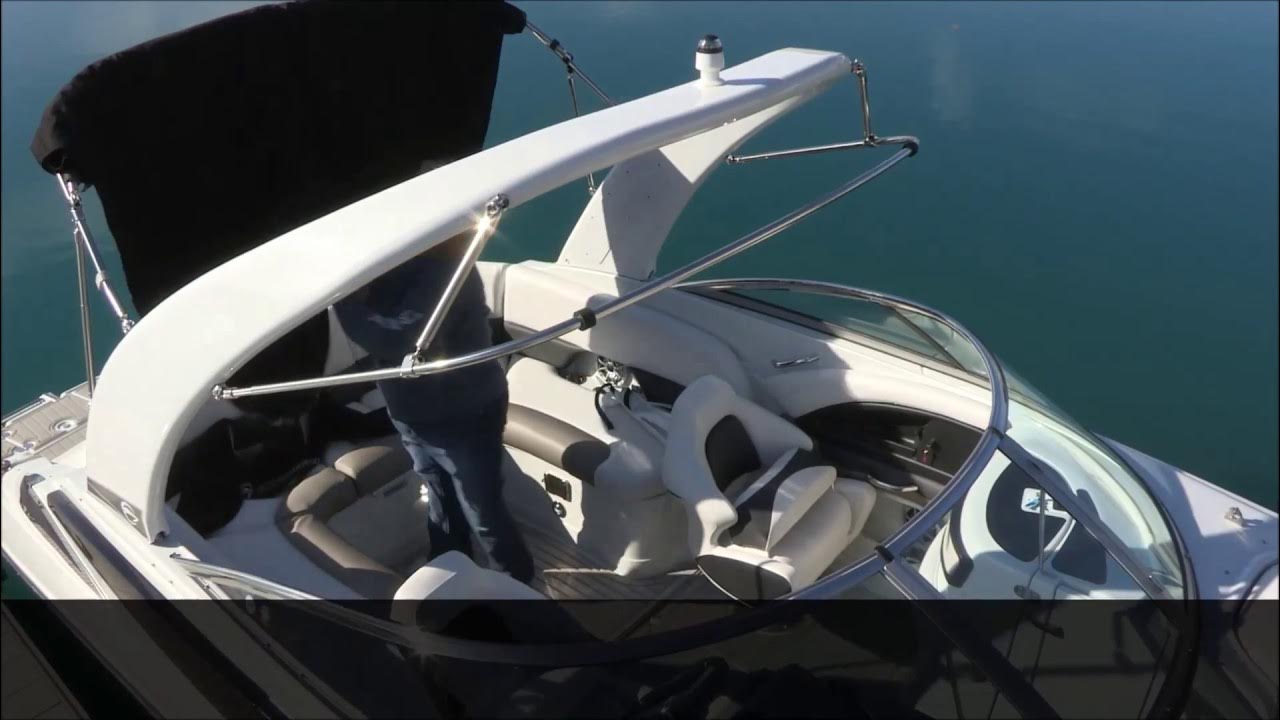 Crownline "HowTo" Bimini Top With Arch Canvas instructional video