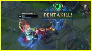 Support Thresh 1v5 Penta - Best of LoL Streams 2448