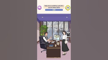 Tricky Story: Fun Brain Puzzle - Level 53 - Help Anna and Ethan pull off a secret office date!