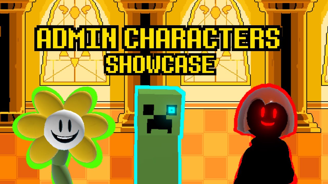 Admin Characters Showcase , Undertale Sans Fight Simulator-Roblox 