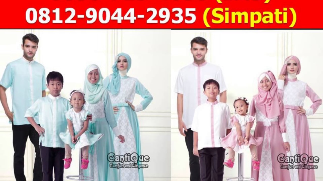  Jual  Baju  Muslim Sarimbit Keluarga di Malang  YouTube