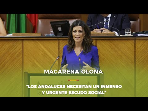 Intervención de MACARENA OLONA en el Debate de Investidura del presidente de la Junta de Andalucía