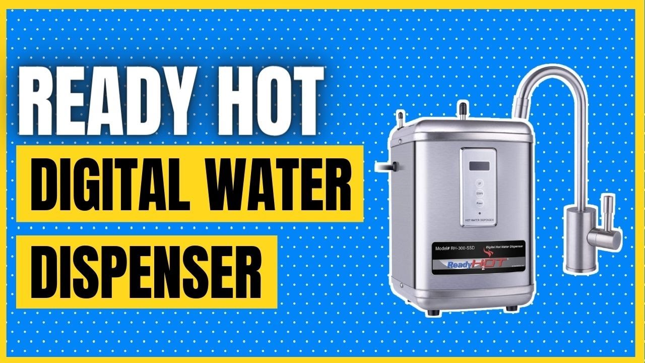 Ready Hot 41-RH-300-F560-BN Instant Hot Water Dispenser System, 2.5 Quarts,  Digital Display Dual Lever Hot and Cold Water Faucet Brushed Nickel