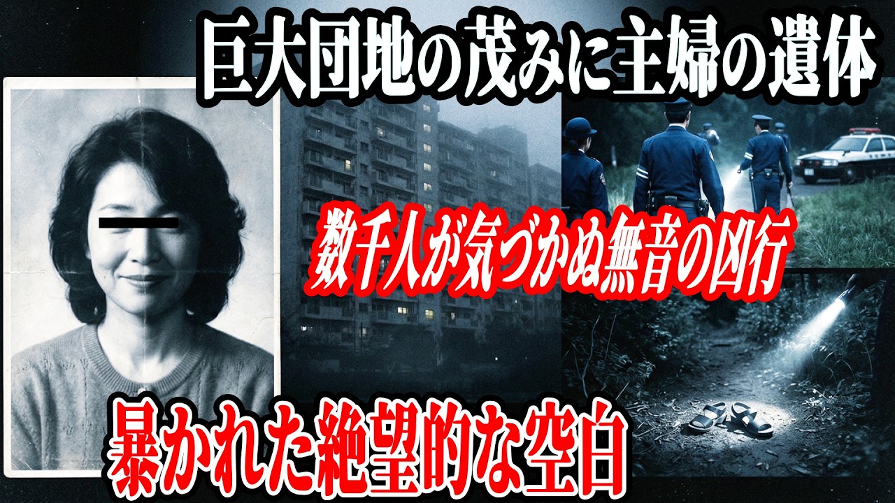 【未解決事件】夜8時半の不可解な外出…奪われた鞄が「15キロ先の雨水タンク」に沈められていた理由【村山団地オカネ塚女性事件】教育・防犯啓発